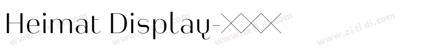Heimat Display字体转换